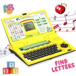 Wembley Kids Laptop Educational Computer Toys for 3+ Year Old Boy with Mouse | 20 Fun Activity Electronic Learning Machine, Now Learn Letter, Words, Games, Mathematics, Music, Logic, Memory Tool