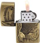 meesa Metal Eagle Cigarette Lighter With Vintage Flip Top