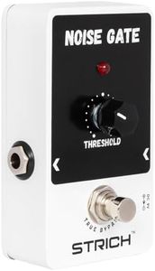 STRICH Noise Gate Guitar Pedal, Noise Suppressor Guitar Pedal Noise Killer Effect, True Bypass for Electric Guitar, White