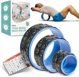 Lifepro Yoga Wheel Set for Back, Shoulder & Neck Pain Relief, Back Alignment- Back Roller Wheel for Back Stretch, Back Popping Wheel- Exercise Yoga Roller- Back Cracker Roller or Back Cracking Device