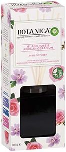 Air Wick Botanica Reed Diffuser, Island Rose and African Geranium, 80ml