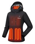 Venustas Lightweight Women's Heated Jacket with 12V Battery, Versatile Softshell Coat, Heated Clothing for Hiking Skiing