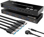 KCEVE KVM HDMI Switch 4 Ports, USB 