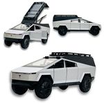 NISHCHAY NISHCHAY ENTERPRISE Alloy Metal Pull Back Die-Cast Car 1:24 Big Tesla Cyber Truck Car Diecast Metal Pullback Toy Car with Openable 6 Doors,Light Music Gifts Multicolour(Tesla Camper Van)