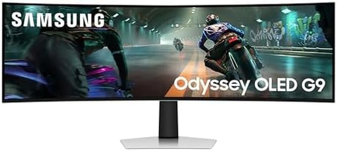 Samsung Odyssey OLED G9 LS49DG912SUXXU 49" Curved DQHD Gaming Monitor - 0.03ms, 144Hz, 5120x1440, HDMI 2.1, Displayport, USB