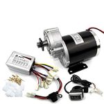 L-faster 24V36V48V 450W Electric Trike Motor Electric Pedicab Trishaw Tricycle Motor Electric Cart Brushed DC Motor Three-wheeled Vehicle (36V thumb kit)