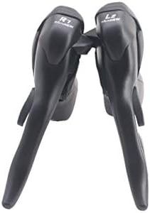 Micronew SB-R472 Double 2X7 Speed Road Bike Shifter Brake Levers for Shimano 2 x 7 Speed Drop Bar Shifters Black Pair