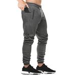 FEDTOSING Jogging Sweatpants for Men Sportswear Running Training Pants Fitness Breathable Lightweight Grey XS