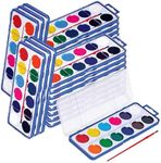 Neliblu Water color Paint Set for Kids - Bulk Watercolor Paint Set of 36 - Washable Watercolor Paints in 12 Colors - Ideal Fun and Learning Tool for Kids at Home and School - Paintbrush Included- New
