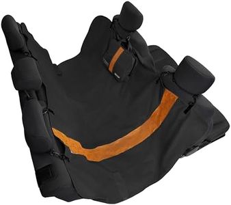 Kurgo Hamac de banquette arrière Wander pour chien, Étanche et anti-déchirure, 140 x 142 cm, Noir