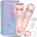 The Glide Pro 3.0 Razor,Glide Pro 3.0 Shaver,Electric Shaver Razors for Women,Waterproof 2 in 1 Portable Electric Shaver with Removable Head,Wet and Dry,Hair Removal Epilator for Legs,Arm (Pink)