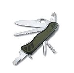 VICTORINOX Swiss Pocket Knife Trailmaster, Large, 10 Functions, Multi Tool with Single-Hand Blade, Tin Opener, Screwdriver, Green/Black