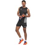 Nivia Zion Track and Field Jersey Set (Dark Grey/Light Grey,XXL)