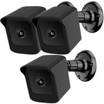 PEF Mount for All-New Wyze Cam V4 and V3, Weatherproof Protective Cover and 360 Degree Adjustable Wall Mount Solid Housing for Wyze V4 and V3 Outdoor Indoor Smart Home Camera System (Black, 3 Pack)