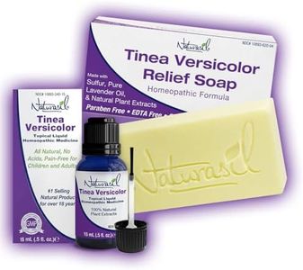 Tinea Versicolor Full Body Value Pack - Targeted Relief Liquid (15mL) + 1 Anti-Itch Soap | Natural Ingredients for Ringworm, Candida, Itch & Tinea | Gentle for All Skin Types | Safe for Kids & Adults