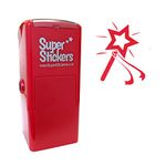 Stamper Solutions SuperStickers Wand Pre Inked Stamper - Red,28 mm