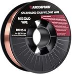 ARCCAPTAIN Mig Welding Wire, .030 Mig Wire ER70S-6 10Lbs Gas Solid Carbon Steel Low Splatter & High Levels of Deoxidizers Mig Welding Wire Compatible with Lincoln Miller Forney Harbor Welder