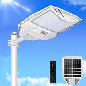 QMXINEYU Solar Street Lights Outdoor 700000LM, Bright LED Street Lights with Motion Sensor and Remote, Dusk to Dawn Waterproof Security Lights for Yard, Driveway, Parking Lot
