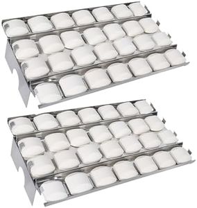 Dongftai SN257A (2-Pack) Stainless Steel Heat Plate for Lynx Grill Parts for Lynx LDR21, LDR27, LDR30, LDR36, LDR42, LDR54, LIJ27, LIJ30