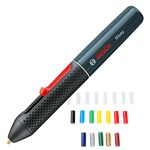 Bosch Gluey cordless hot glue pen (2 batteries, with 20 hot glue sticks, USB charger and cable, in Carton Packaging)