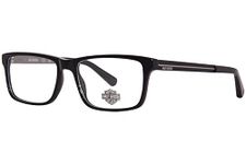 HARLEY-DAVIDSON HD0752 Eyeglasses 001 Shiny Black 55-17-145