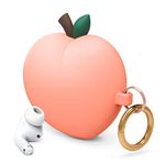 elago Peach Case Cover Compatible with Apple AirPods Pro Case, 3D Cute Design Case Cover with Keychain (Peach)