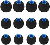 ALXCD Ear Tips Compatible with Tao Tronics in-Ear Headphone, S/M/L 6 Pairs Replacement Earbud Tips, Replacement for Tao Tronics (Black/Blue)