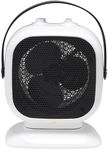 Dimplex Q3TSO QubeFan 3kW Oscillating Fan Heater with Timer, Thermostat, 2 Heat Settings, Cool Blow Function, Easy To Use Controls, Leatherette Handle, Safety Cut Out and Overheat Protection, White