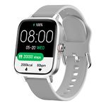 Smart Watch, Luoba 1.69'' Touch Answer/Make Call Men Smartwatch Women Activity Fitness Tracker with Heart Rate Sleep Monitor Calorie Step Counter Sport Running Fitness Watch for Android iOS, Silver