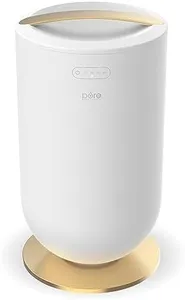 Pure Enrichment® PureBliss™ Luxury Towel Warmer - Extra Large 20L Heats Baths, Towels, Robes, Blankets, or Clothing - Modern Bucket Design, 4 Heat Timer Settings & Auto Shut-Off (White & Brushed Gold)