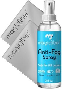 MagicFiber Anti Fog Cleaning Kit for Glasses, Swim Goggles, Snorkel Masks, Ski Goggles & More! Anti Fog Spray