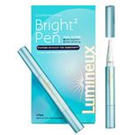 Lumineux Ultra-Bright Whitening Pen - 2-Pack - Dual Action Stain Repellant and Whitener - Dentist Formulated and Certified Non-Toxic - Travel-Friendly, Easy to Use and Enamel Safe