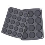 Webake Mini Muffin Cupcake Pan Silicone Mini Tart Pan Quiche Mold for Peanut Butter Cup Egg Bites Fat Bomb Cake Baking