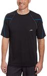 Speedo Men's Swim Tee (Large, Black)