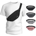 MAXTOP Large Crossbody Fanny Pack Belt Bag for Women Men with 4-Zipper Pockets Gifts for Enjoy Sports Yoga Festival Workout Traveling Running Hands-Free Wallet Waist Pack Phone Bag Carrying All Phones