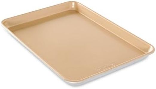 Nordic Ware Naturals Non-Stick Jelly Roll Baking Sheet, Gold, 15.125 x 10.625