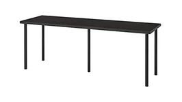 Ikea LINNMON/ADILS Fibreboard Acrylic Table 200x60 cm (78 3/4x23 5/8") ( Brown,Black)