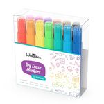 WallDeca Dry Erase Thick Fine Line Markers, Assorted Colors, Non-Toxic Art Tools for Kids & Toddlers 5+, Easy Clean Up, Won't Stain Hands, Great for Classrooms (13 Pack)