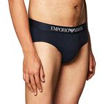 Emporio Armani Men's Cotton Stretch Brief, Navy, X-Large