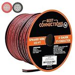 8 Gauge Speaker Wire - Red/Black (100 Feet) Car Audio Home Theater Sub Woofer Stranded Cable 2 Conductor Power Ground