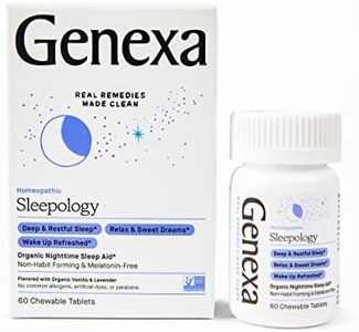 Genexa Sleepology | Certified Organic & Non-GMO, Melatonin-Free, Physician Formulated, Homeopathic | Sleep Aid | 60 Tablets