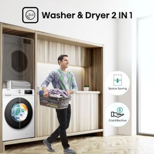 Hisense 10kg Washer Dryer – White, Freestanding Laundry Appliance