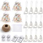 XHIPY 25 PCS Baby Footprint Keychai