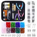 Jewelry Making Kit, Anezus Jewelry Making Supplies with Jewelry Pliers Tools, Jewelry Findings, Jewelry Wire and Beads for Jewelry Making, Wrapping and Repair