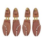 DEPABABA CEDAR SHOE TREE with TWIN TUBES -2 Packs, Wooden, Medium