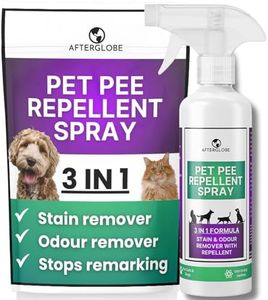 Afterglobe 3 in 1 Pet Urine Stain & Odour Remover + Repellent | Cat Spray to Stop Peeing | Urine Neutraliser & Pet Carpet Cleaner and for All other Surfaces | Stop Dogs Urinating In House