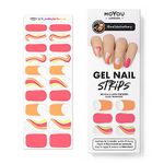 MOYOU LONDON Semi Cured Gel Nail Strips, 20 Pc. Gel Wraps for Nails, Easy Apply & Remove for Salon-Quality Manicure, Works with Any Nail Lamps - NailsbyBethany 01