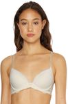 Calvin Klein Women’s Lift Stretch Demi Cup Bra, White (Ivory), 34B
