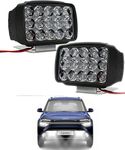 Smarter Ride 15 LED Fog Light High Power, Heavy clamp and Strong ABS Plastic Fog Lamp Compatible with Kia Carens (Black, Pack of 2 Light)