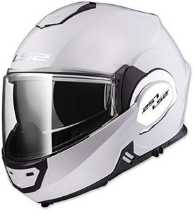 LS2 Helmets Unisex-Adult Solid Motorcycle Helmet (White, Large)